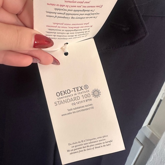 Sezane Damon Trousers in Navy Size 2 - Picture 6 of 11